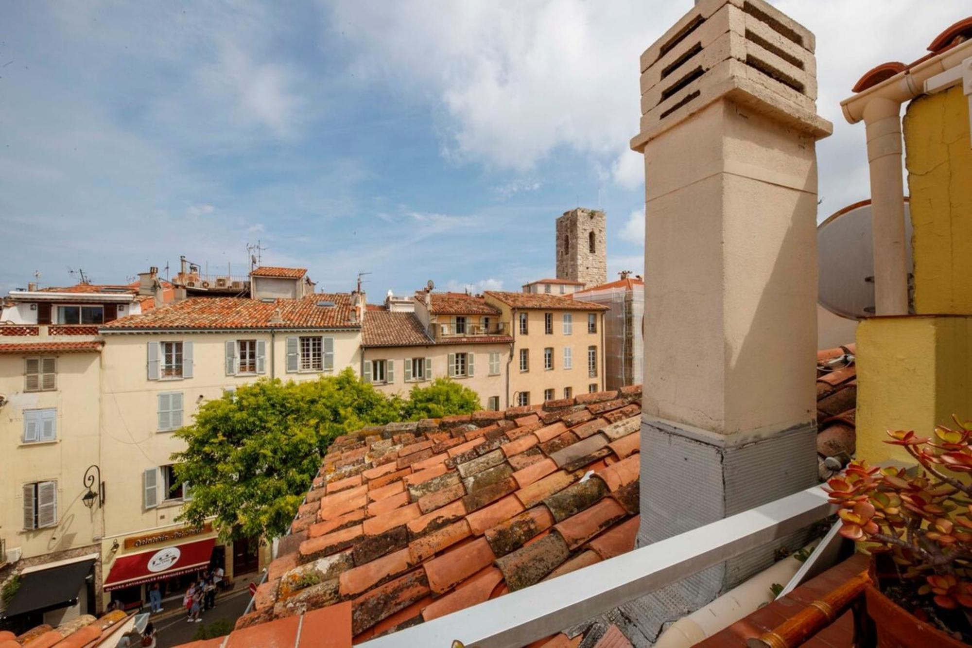 06M - Old Antibes Beautiful Duplex Terrace With Sea View Exterior foto