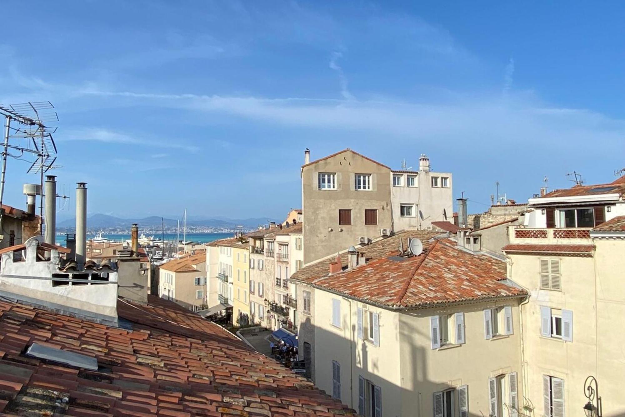 06M - Old Antibes Beautiful Duplex Terrace With Sea View Exterior foto