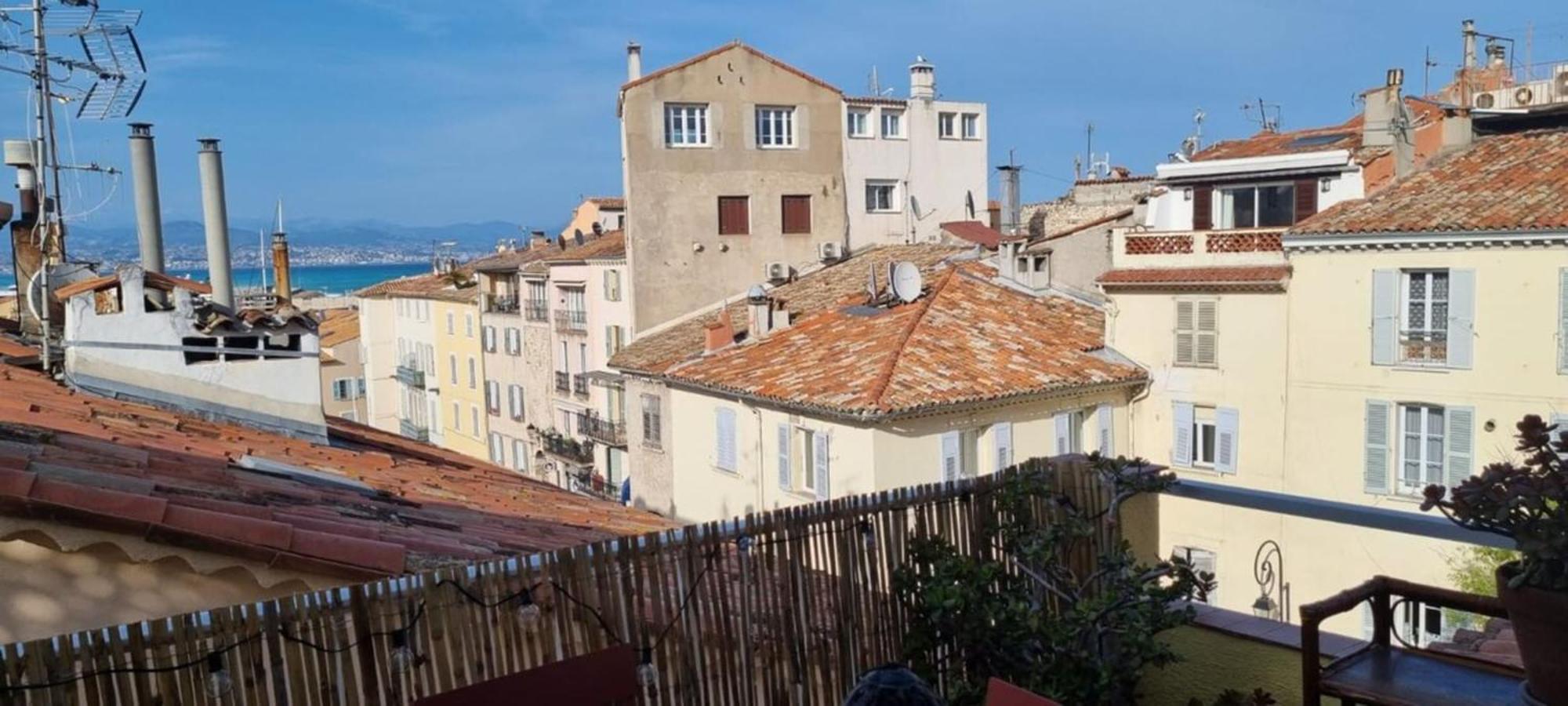 06M - Old Antibes Beautiful Duplex Terrace With Sea View Exterior foto
