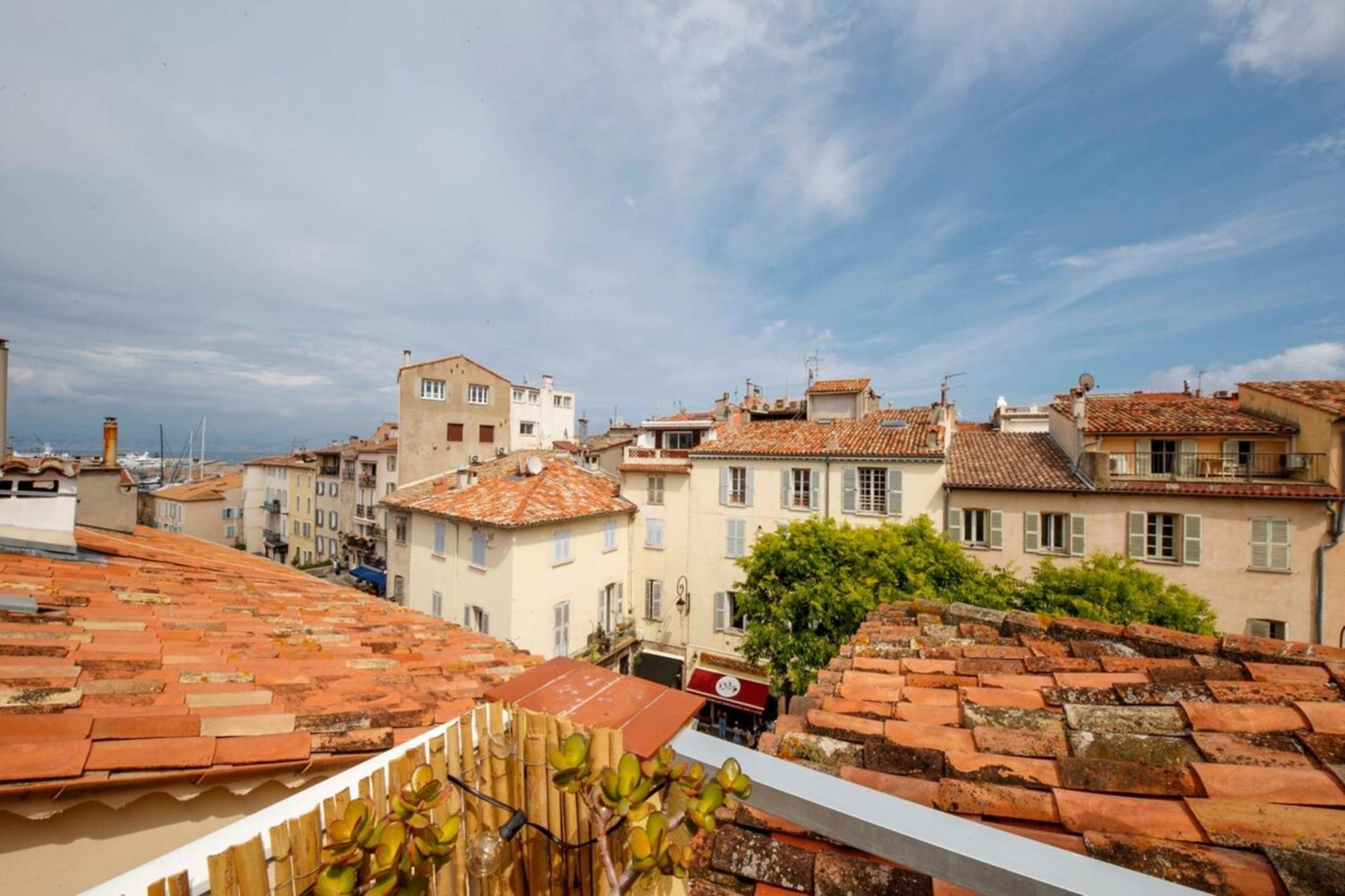 06M - Old Antibes Beautiful Duplex Terrace With Sea View Exterior foto