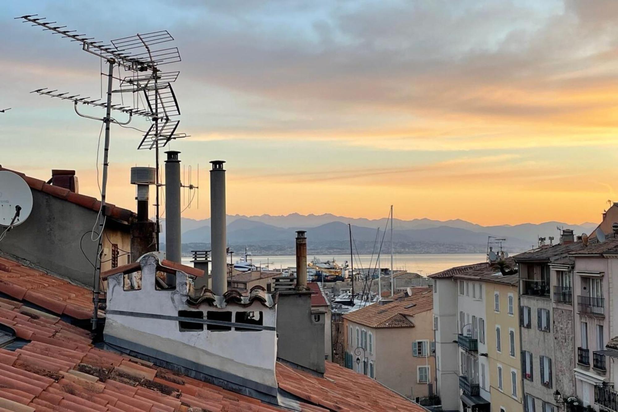 06M - Old Antibes Beautiful Duplex Terrace With Sea View Exterior foto